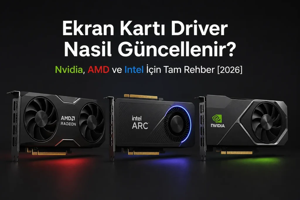 Ekran Kartı Driver Nasıl Güncellenir? Nvidia, AMD ve Intel İçin Tam Rehber [2026]