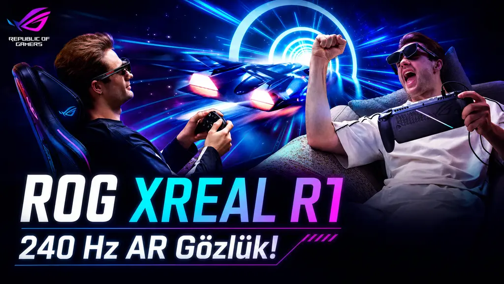 ASUS ROG Xreal R1 Tanıtıldı: 240 Hz AR Gözlükle 171 İnç Sanal Oyun Deneyimi